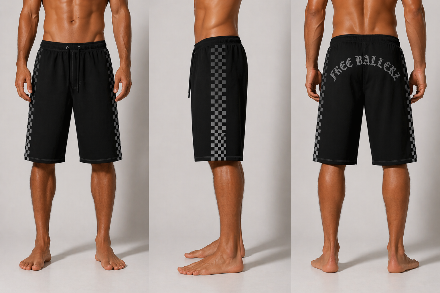 OG black & white checkered boardshorts